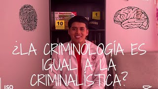 Diferencias entre criminología y criminalística [upl. by Alex]