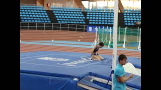 Récord España salto con pértiga indoor sub20 412 Ana Carrasco [upl. by Gayl515]