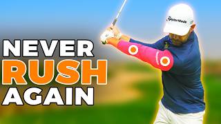 Stop Rushing Your Downswing  Secret to Effortless Power in Golf [upl. by Onilegna]