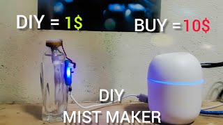 How To Make Humidifier at homeDIY Ultrasonic Mist Maker [upl. by Ulberto]