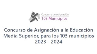 CONVOCATORIA SEGUNDA VUELTA EXAMEN 103 MUNICIPIOS 2023 [upl. by Aicatsan]