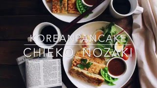 Korean pancake recipe♡ チヂミ レシピ [upl. by Berkeley]