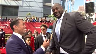 Shaq Interivew  2016 ESPYs [upl. by Ekyt657]