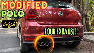 MODIFIED POLO WITH LOUD EXHAUST🔥kannada polo [upl. by Rickart]