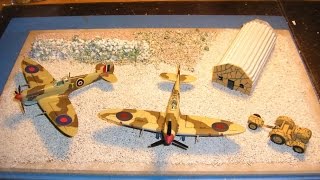 172 Malta airfield diorama with Bofors and Tractor [upl. by Leis413]