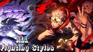 All Fighting Styles Showcase in Jujutsu Academy Closed Community [upl. by Disario]