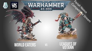 Leagues of Votann Vs World Eaters  Competitive Battle Report [upl. by Norga]