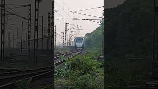 Honking Puri Howrah Vande Bharat Express passing through Kendrapara Road Railway Station shorts [upl. by Finlay]