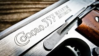 Coonan 357 Magnum 1911 First Shots [upl. by Krahmer673]