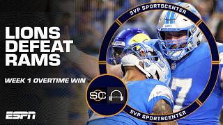 LIONS TAKE DOWN RAMS IN OVERTIME ❕❗ Recapping the WILD Week 1 finish 🏈  SC with SVP [upl. by Amej]