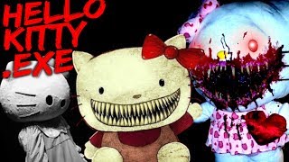 HELLO KITTY HORROR GOODBYE KITTYEXE Scary Hello Kittyexe Children Horror [upl. by Belinda159]