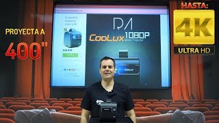 Coolux R4S el proyector 1080p y 4K tope calidad en 400 pulgadas [upl. by Mendel]