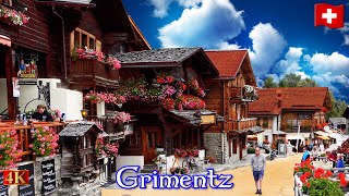 Grimentz  The Amazing Village with Traditional Swiss Chalets 🇨🇭 Walking Tour 2023 [upl. by Oiziruam]