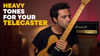 How to Make Your Telecaster Sound HEAVY  3 secrets for MetalRock Tone [upl. by Alac]