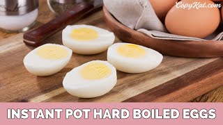 How to Make Hard Boiled eggs in an Instant Pot [upl. by Haelhsa]