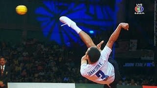 Sepak Takraw ISTAF SuperSeries FINALS 201314 Mens Final Thailand  Malaysia SET1 [upl. by Yellas]