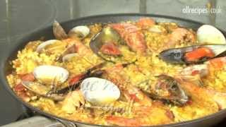 Paella recipe  How to make paella  Seafood paella [upl. by Sachsse]