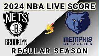 Brooklyn Nets vs Memphis Grizzlies  2024 NBA REGULAR SEASON Live Play by Play Score [upl. by Denyse]