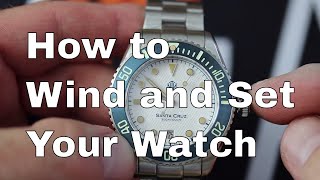 Winding and Setting your Automatic Watch [upl. by Sandra]