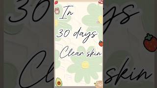 Day1 trying to get clear skin in 30days cleanskin glassskinchallenge 30dayclearskinchallenge [upl. by Juni]