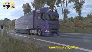 Euro Truck Simulator 2  149  Daf XG 2021  Realistic Driving  Chereau trailer [upl. by Nosdivad]