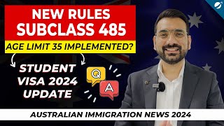 New Rules for Subclass 485  QampA Session  Student Visa Update 2024 [upl. by Foote]