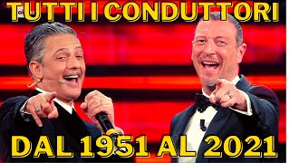 Tutti i conduttori del Festival di Sanremo dal 1951 al 2021 [upl. by Odracir]