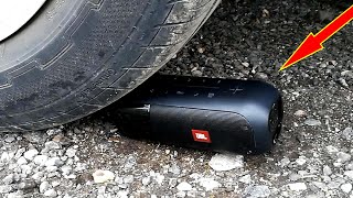 JBL TUNER 2 Bluetooth Speaker DURABILITY TEST DRIVE OVER [upl. by Ahsino169]