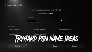 Tryhard PSN Names Not Taken August 2023 🖤 [upl. by Boycie]