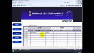 SGH  Sistema Gestión de Horarios [upl. by Ttcos]