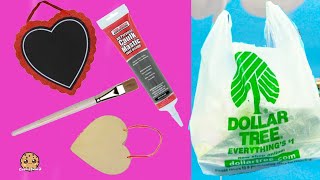 Dollar Tree Store Frosting DIY Cookie Heart Valentines Holiday Home Decor How To Craft Video [upl. by Wolliw]