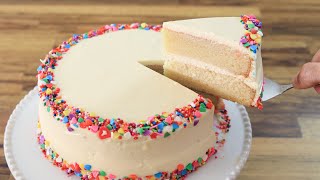 Classic Vanilla Cake Recipe  How to Make Birthday Cake [upl. by Barling]