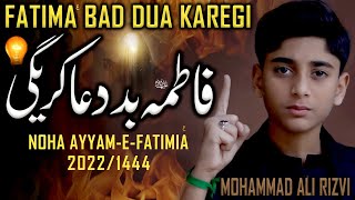 Bibi Fatima Noha 2023  Fatima Bad Dua Karegi  Mohammad Ali Rizvi  Ayam e Fatimiyah Noha 20231444 [upl. by Fleeta306]