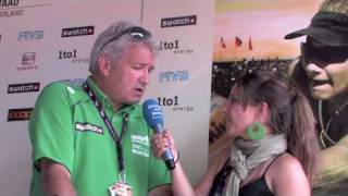 Beachvolleyball in Gstaad  Interview mit Ruedi Kunz [upl. by Nysilla]