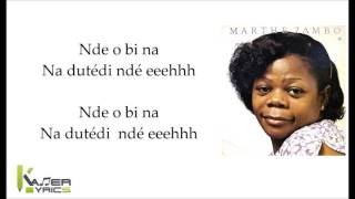 MARTHE ZAMBO  Malea Ma Muto  Paroles  Lyrics [upl. by Rahsab]