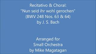 Recitativo amp Choral quotNun seid ihr wohl gerochenquot BWV 248 Nos 63 amp 64 for Small Orchestra [upl. by Klaus]