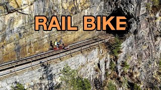 Riding a Draisine for 34 km in Norway  Flekkefjordbanen Railway Bike [upl. by Lenoel]