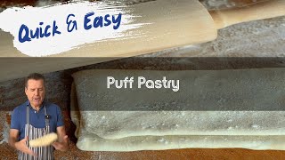 Quick and Easy Puff Pastry Recipe [upl. by Orlan]