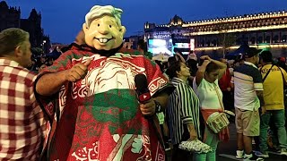 Esto es una fiesta en el Zócalo llega la invasión al grito de independencia [upl. by Dickinson]