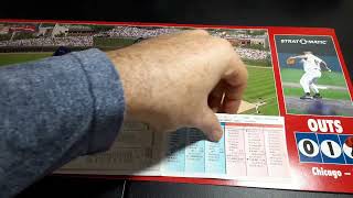 Strat o matic advanced game 1 2007 NLCS Dodgers v Cubs Lowe v Zambrano [upl. by Hardden704]