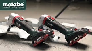 Metabo 18 volt Cordless metal shears  18 Volt cordless nibbler [upl. by Olympie]