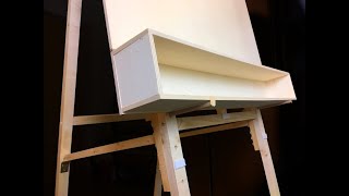 BUILDING A DIY EASEL  Painting at home because my art school closed [upl. by Ahsiekar]