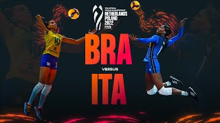 🇮🇹 ITA vs 🇧🇷 BRA  Highlights Semi Finals Womens World Championship 2022 [upl. by Ivah374]