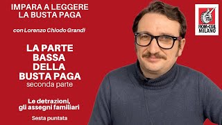 Busta paga le detrazioni e gli assegni familiari [upl. by Treblig]