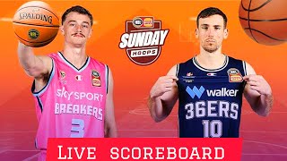 NBL Live 🏀 New Zealand Breakers vs Adelaide 36ers  Live Score [upl. by Esenahs]