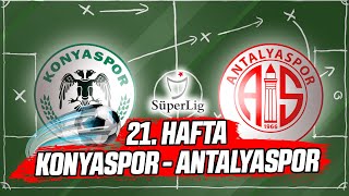 Süper Lig 21 Hafta Konyaspor vs Antalyaspor [upl. by Asirralc]