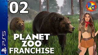 Lets Play Planet Zoo Console Edition  PS5 Franchise Gameplay Ep 2 Grizzly Bear Habitat PJ [upl. by Peale]