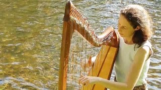 Celtic Harp Solo – A Trip to the Islands Keltische Harfe lever harp  Nadia Birkenstock [upl. by Britt331]