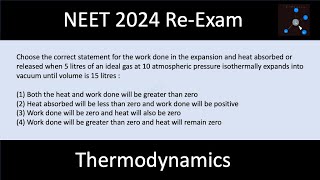 Choose the correct statement for the work done in the expansion and heat absorbed or released when [upl. by Vandyke281]