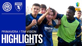 INTER 31 TORINO  U19 HIGHLIGHTS  CAMPIONATO PRIMAVERA 1 TIM ⚽⚫🔵 [upl. by Ycniuqal]